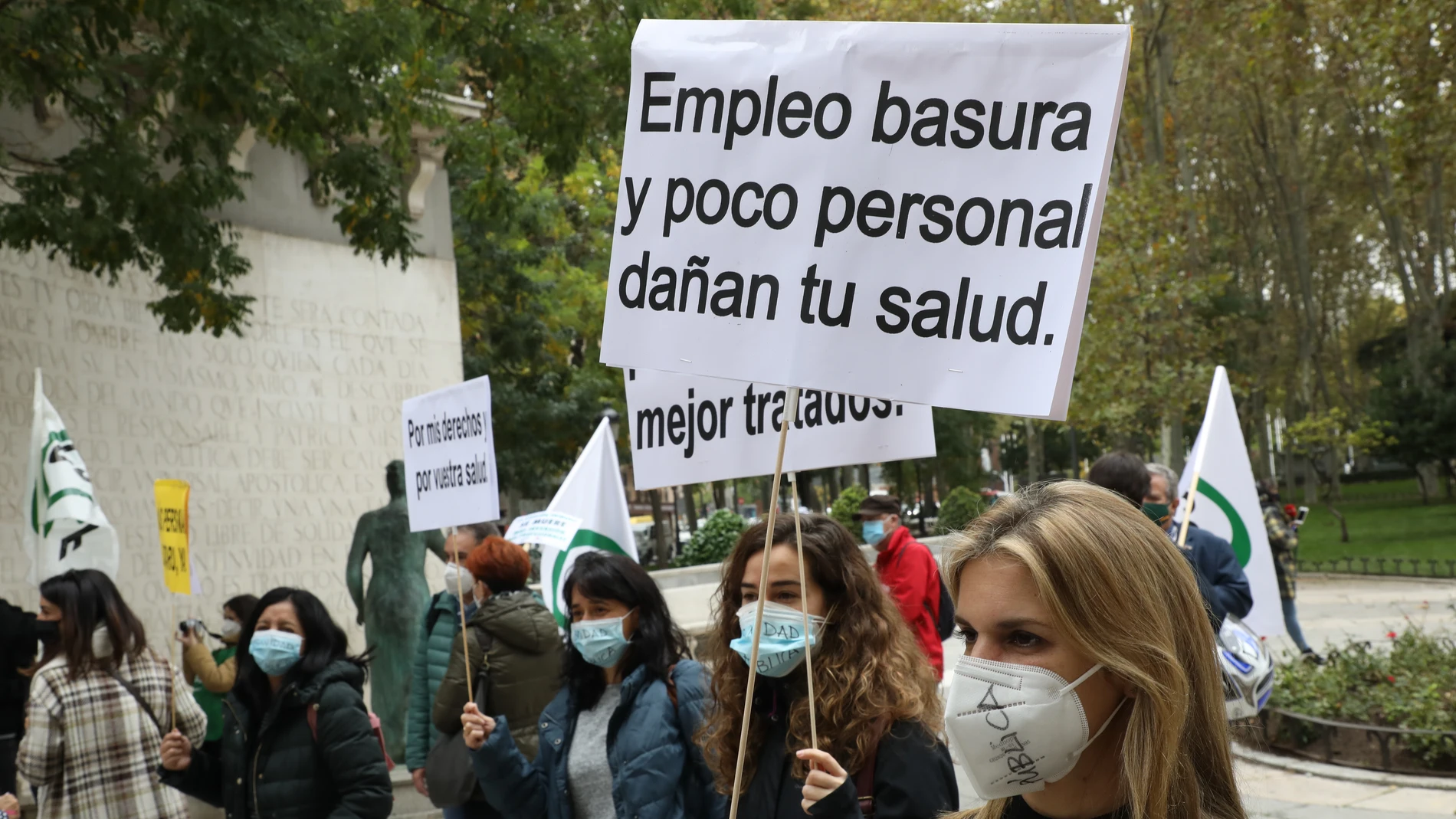 Manifestación de sanitarios en Madrid