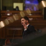 El portavoz de Esquerra Republicana (ERC) en el Congreso, Gabriel Rufián, interviene en una sesión plenaria. EUROPA PRESS/R.Rubio.POOL