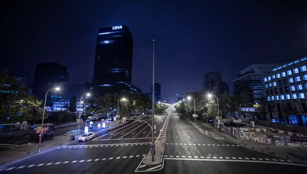 Aspecto de la zona financiera de la ciudad.