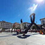 Concentración de Resiste España en la Plaza de Isabel II de Madrid el pasado 12 de octubre