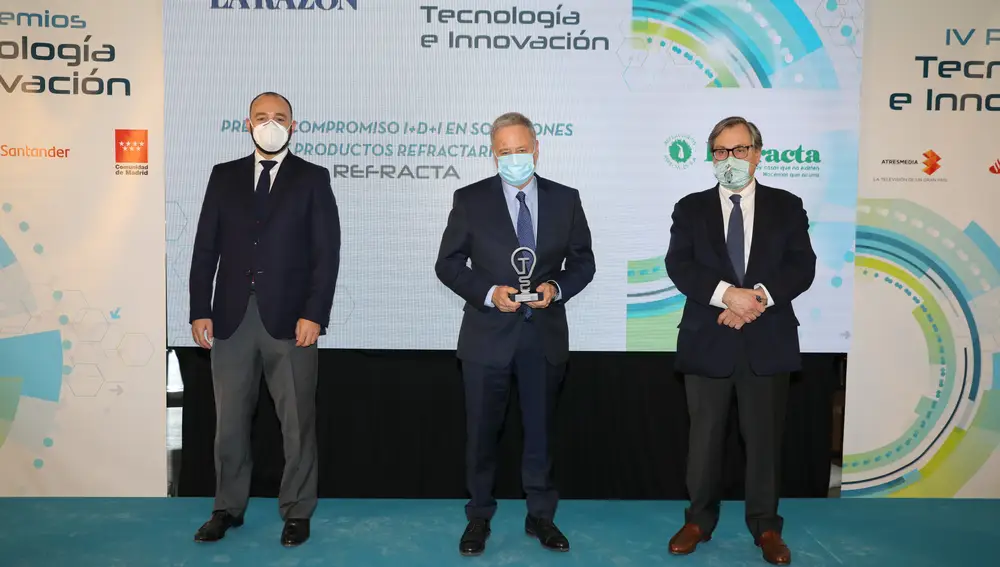 Pedro Fajardo Solá, presidente de Refracta, on el Premio Compromiso I+D+I en soluciones y productos refractarios