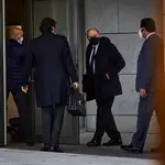 El exministro del Interior Jorge Fernández Díaz, a su llegada a la Audiencia Nacional para declarar como investigado en octubre del pasado año