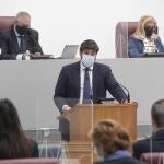 Comparecencia de Fernando López Miras para informar sobre las actuaciones que ha llevado a cabo el Gobierno regional durante la pandemia, así como sobre la situación del estado de alarma en la Región de MurciaASAMBLEA REGIONAL30/10/2020