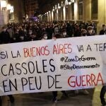 Manifestación antidesahucios del sábado pasado en Barcelona