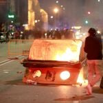 Disturbios producidos el viernes en Burgos