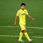 Takefusa Kubo con el Villarreal.