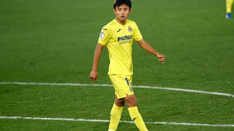 Takefusa Kubo con el Villarreal.