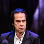 Copenhagen (Denmark), 02/11/2020.- Australian musician Nick Cave attends a press conference to promote his exhibition 'Stranger Than Kindness' in Copenhagen, Denmark, 02 November 2020. The show runs at The Black Diamond, a part of Danish Royal Library, until 13 February 2021. (Abierto, Dinamarca, Copenhague) EFE/EPA/Olafur Steinar Gestsson DENMARK OUT