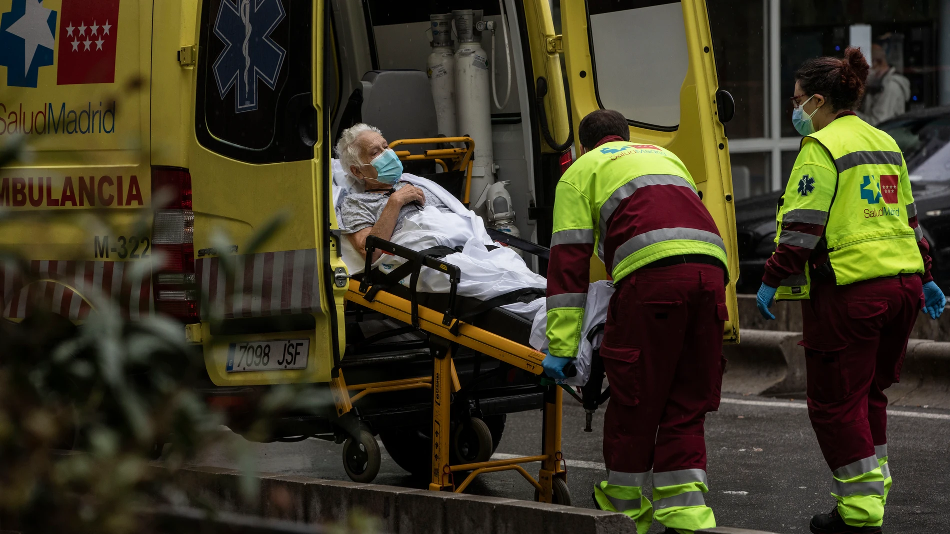 Hospital La Paz de Madrid durante la segunda ola de coronavirus