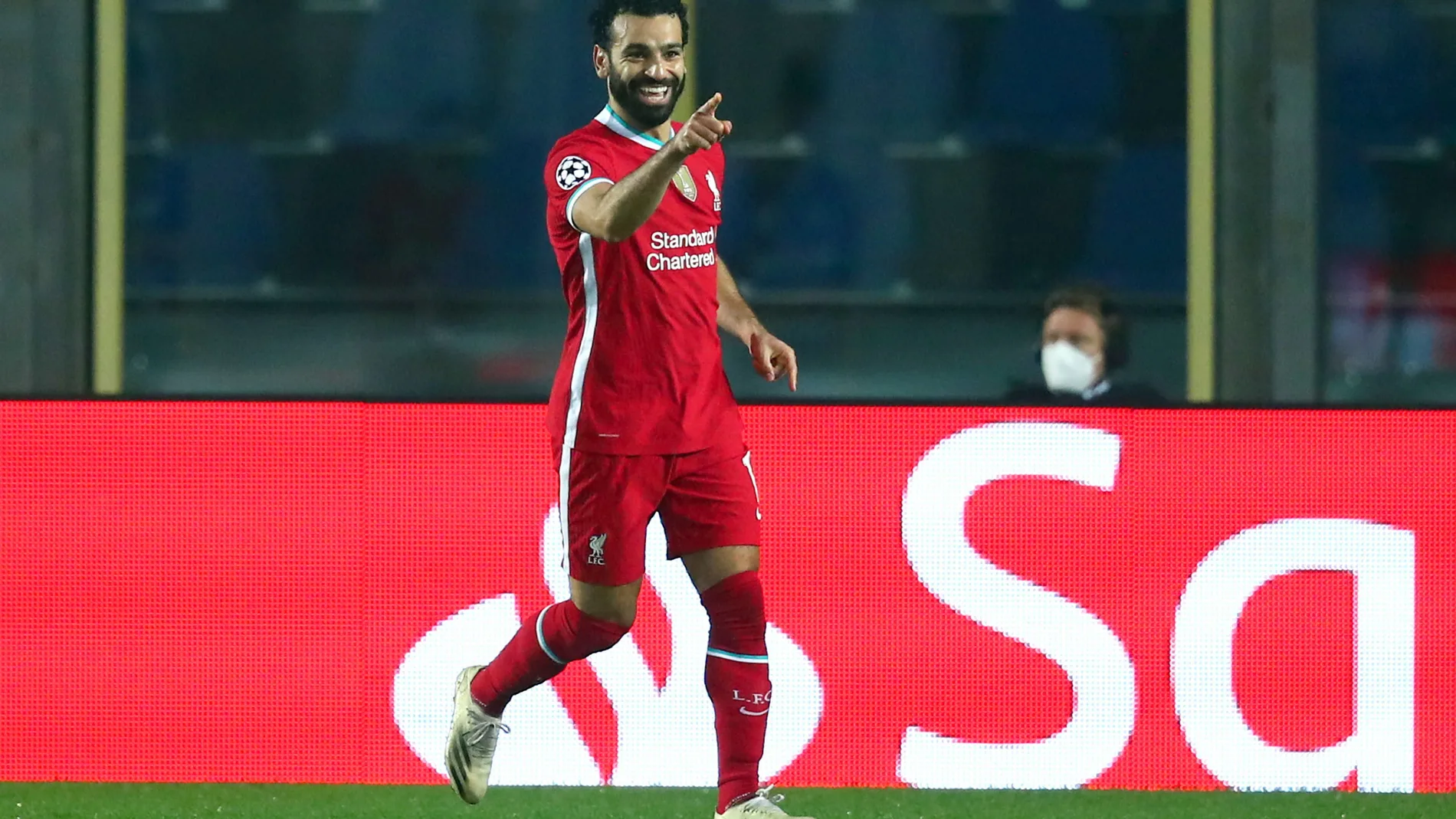Mohamed Salah celebra uno de sus goles