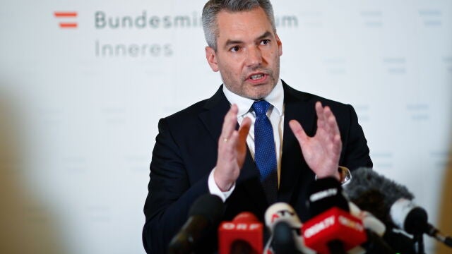 El ministro de interior, Karl Nehammer