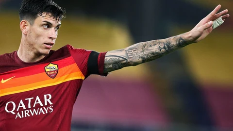 Roger Ibáñez con la Roma.