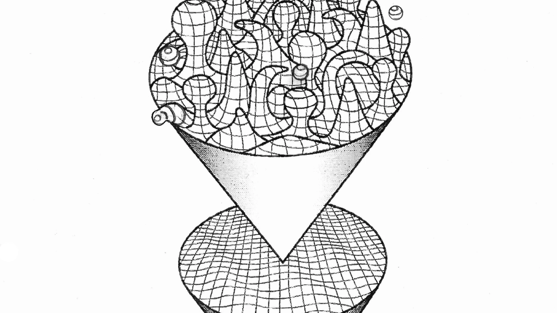 Una representación de los modelos de espuma cuántica, en los que el espacio-tiempo se vuelve turbulento a distancias muy pequeñas debido a que empieza a manifestar su carácter cuántico.