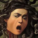 Detalle de La cabeza de Medusa.