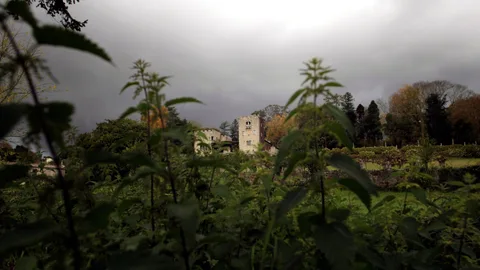 Fachada principal del Pazo de Meirás, en el municipio coruñés de Sada
