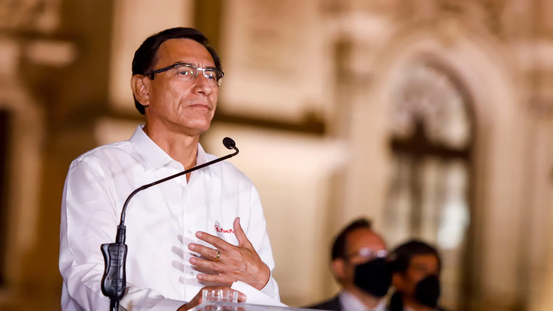 El ya ex presidente de Perú Martín Vizcarra