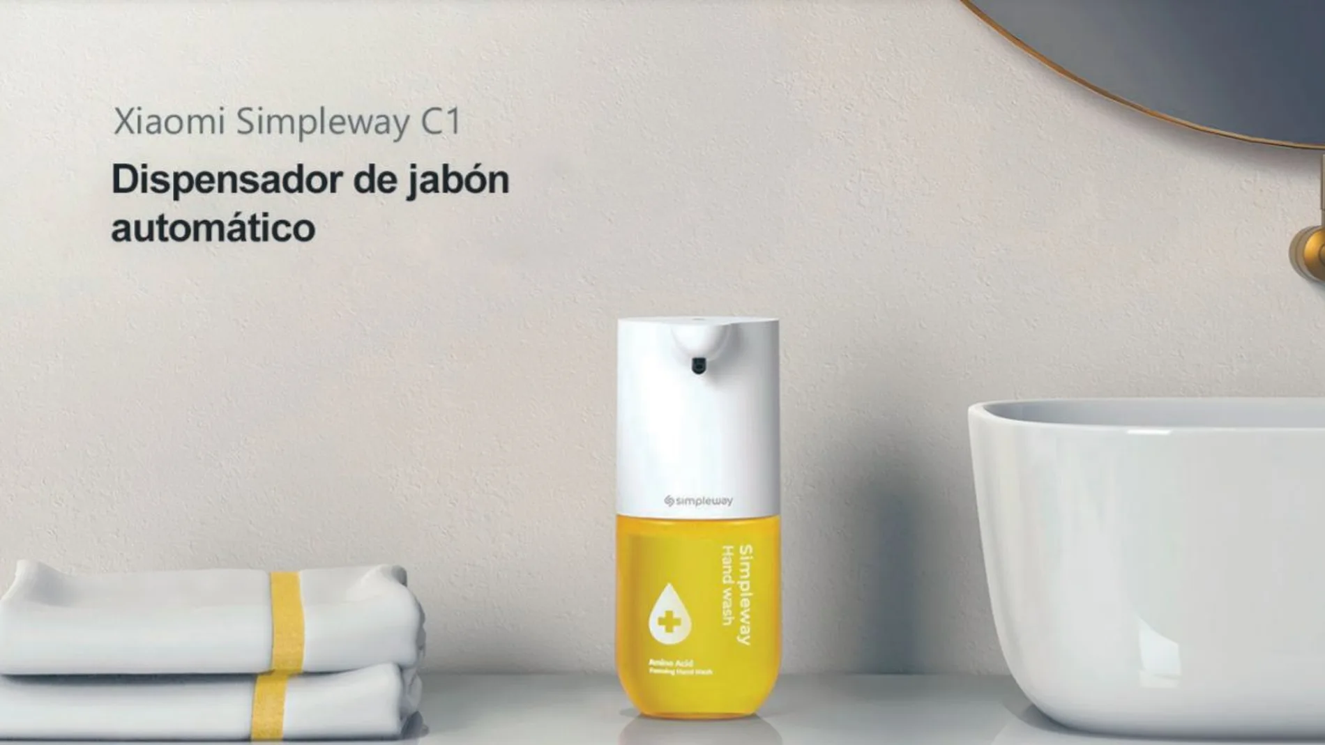 El dispensador de jabón Simpleway C1 utiliza tecnología inteligente evitando el contacto con el dispensador