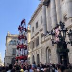 Una actuación de los Castellers de Barcelona