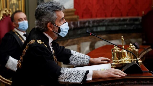 El presidente del Tribunal Supremo y del CGPJ, Carlos Lesmes, en una imagen de archivo