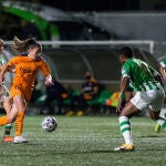 Flor Bonsegundo, en el partido contra el Betis