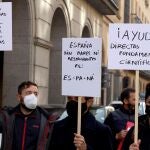 Protesta de hosteleros en Salamanca