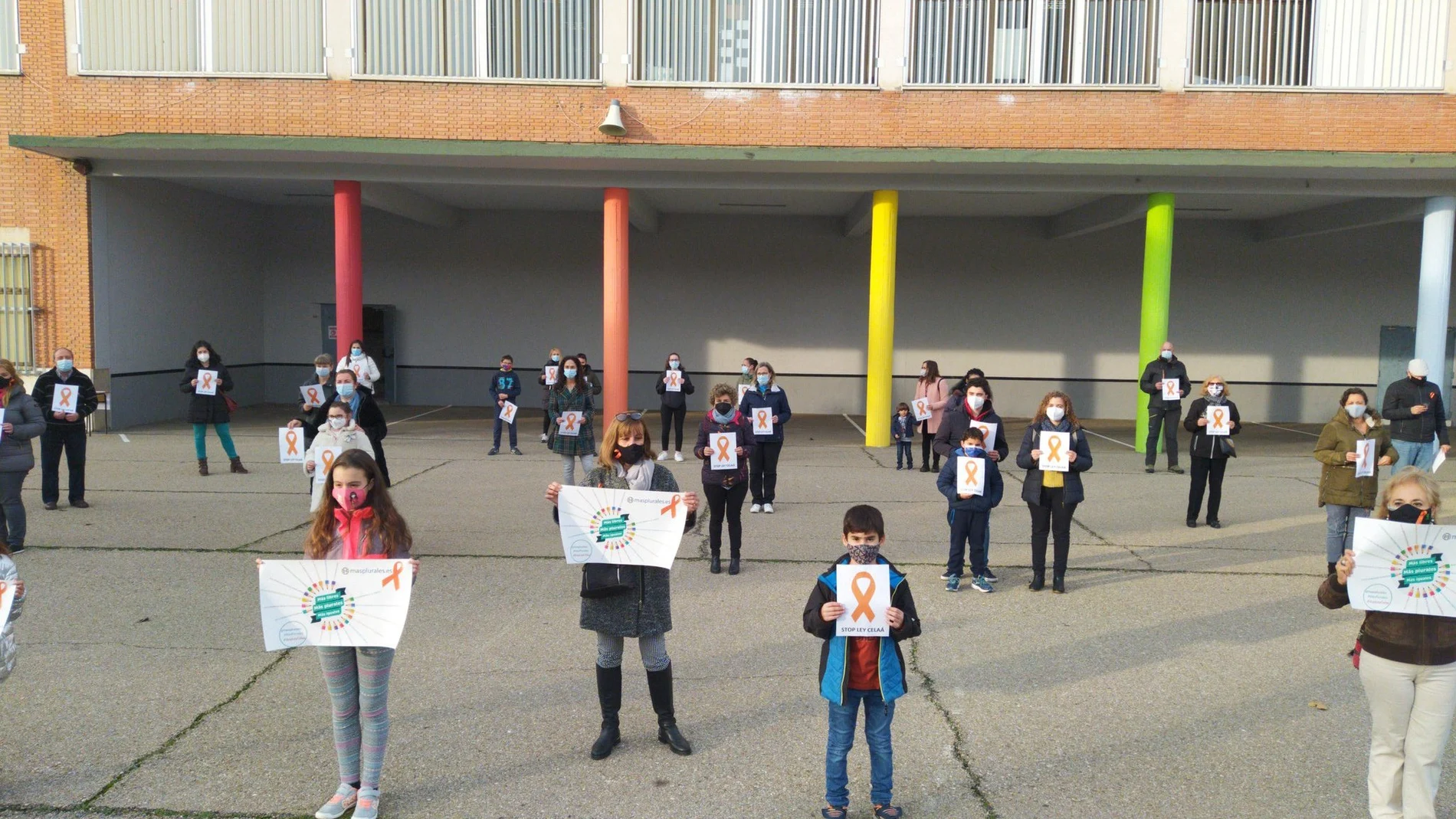 Colegio San Viator de Valladolid muestra su malestar con la ministra Celaá