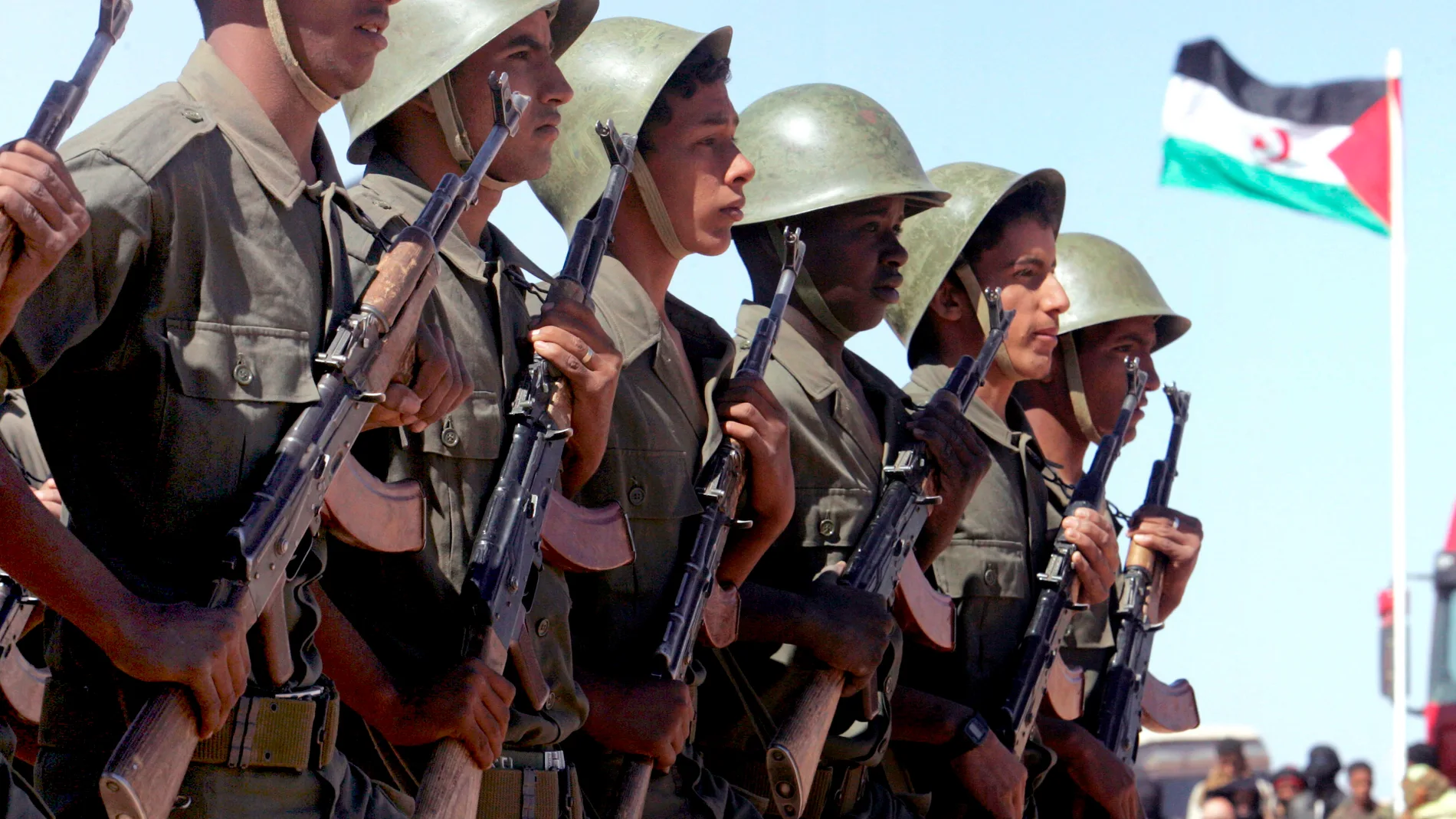 Soldados saharauis en una foto de archivo