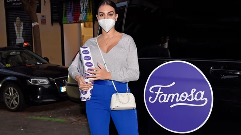 Georgina Rodríguez, pareja de Cristiano Ronaldo, regresa a Madrid mostrando su faceta más solidaria haciendo entrega de regalos navideños a niños acogidos por la Asociación Nuevo Futuro. En Madrid a 13 de noviembre de 2020.INFLUENCER;CRISTIANO RONALDO;JUVENTUS;TURINFrancisco Guerra / Europa Press13/11/2020