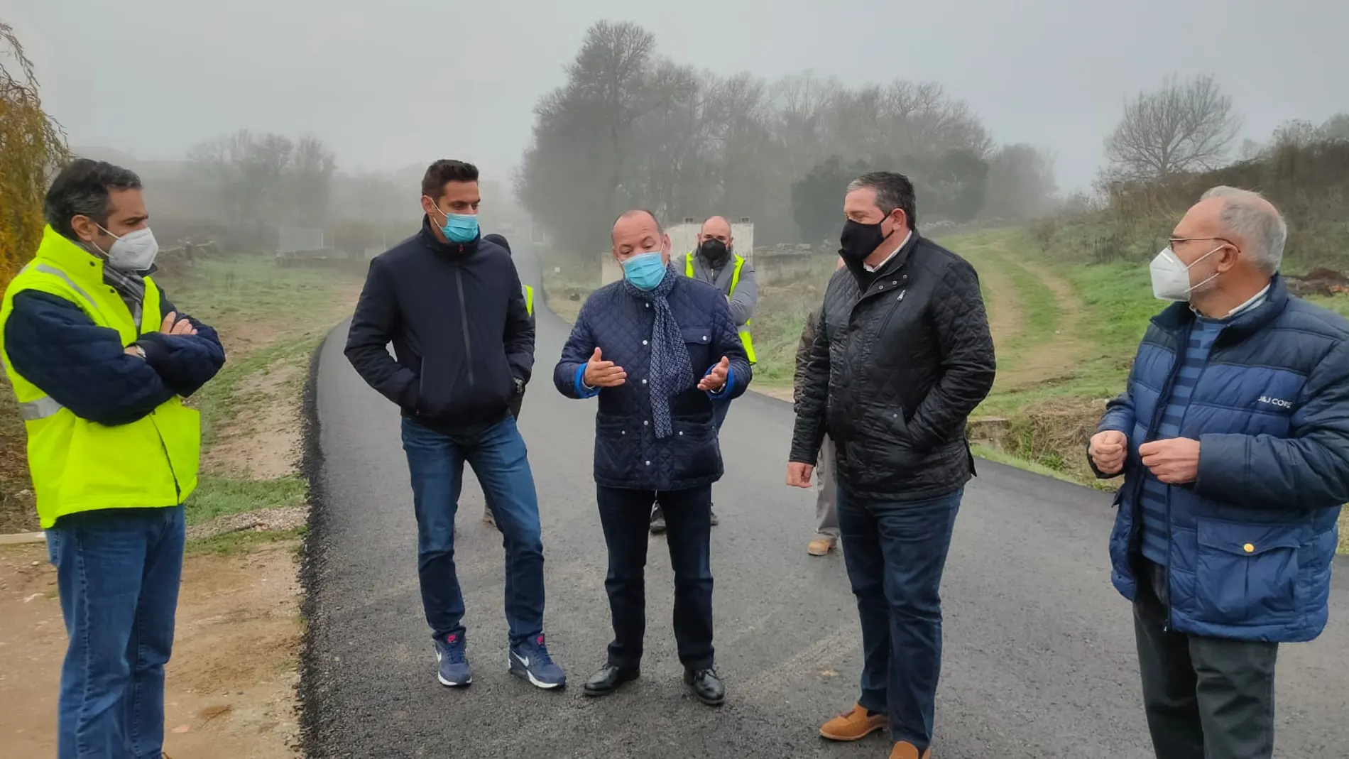 El vicepresidente de la Diputación de Zamora, José María Barrios, visita las obras