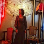 Sara Carbonero con vestido de punto.