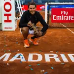 Nadal, tras conquistar el Mutua Madrid Open de Tenis en la edición celebrada en 2017