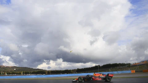 Red Bull driver Max Verstappen of the Netherlands steers his car during the Turkish Formula One Grand Prix at the Istanbul Park circuit racetrack in Istanbul, Sunday, Nov. 15, 2020. (Clive Mason/Pool via AP)
