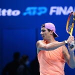 Rafa Nadal juega contra Rublev