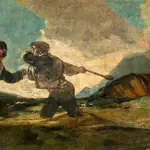 «Duelo a garrotazos», una de las pinturas negras de Goya