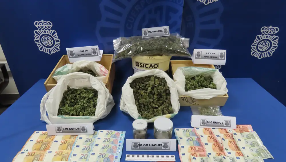 Droga incautada en la operación