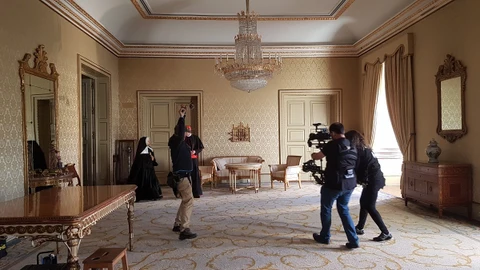 Rodaje de una película en Salamanca