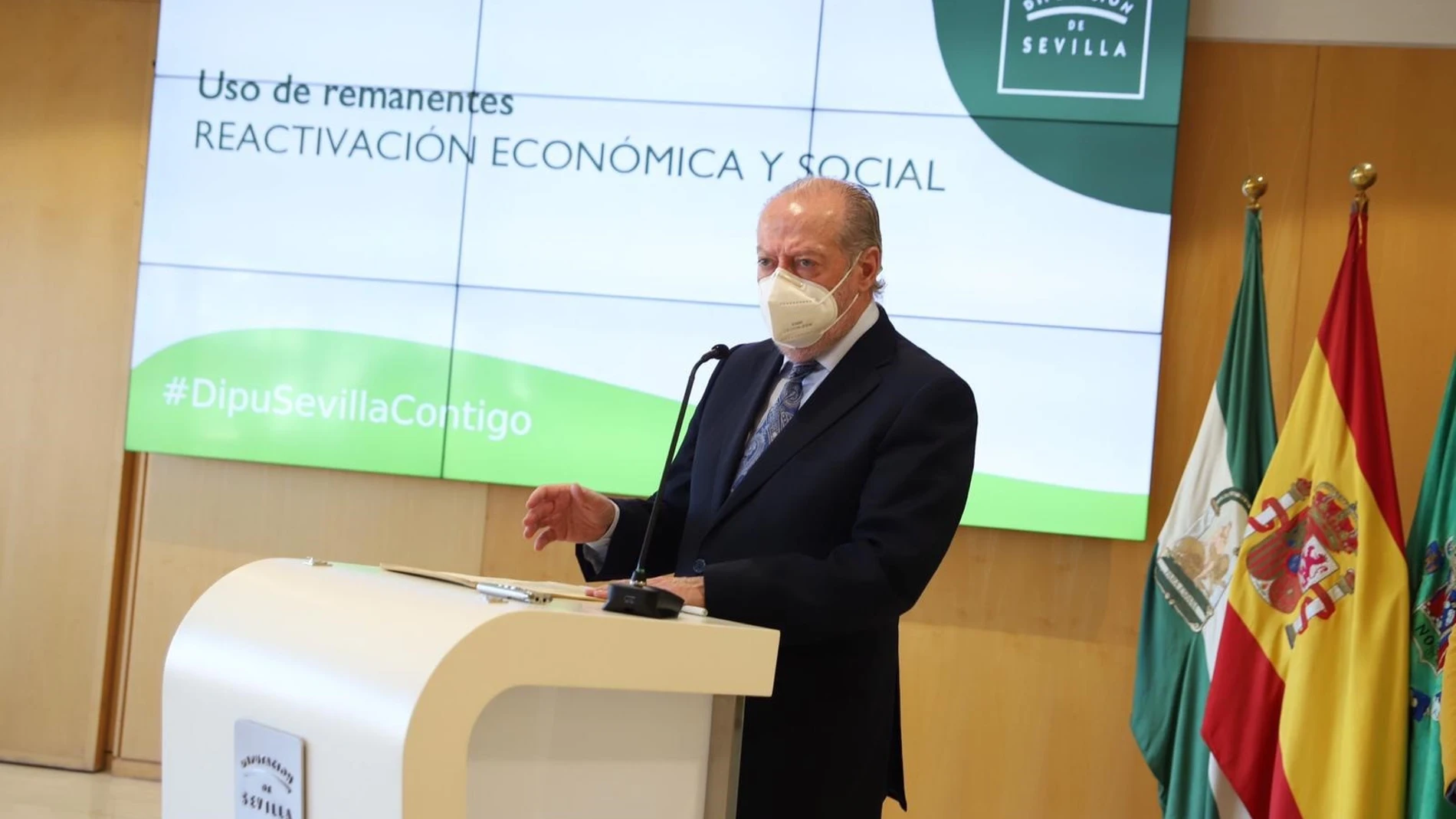 Villalobos, en rueda de prensa en la Diputación