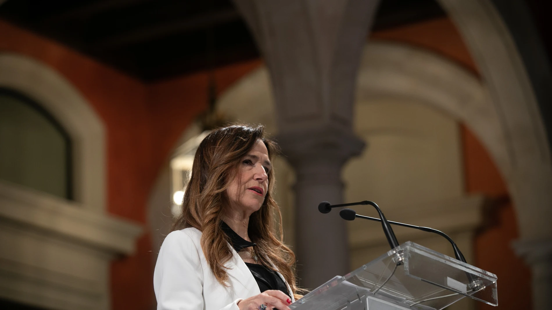 La cabeza de lista del PP al Congreso por la provincia, Teresa Jiménez-Becerril, participa en una imagen de archivo