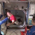 La tripulación del SpaceX Crew Dragon entra en la Estación Espacial Internacional la semana pasada.