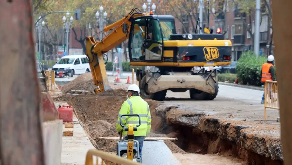 Obras en el barrio de La Rubia