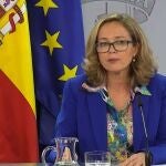 La vicepresidenta tercera del Gobierno y ministra de Asuntos Económicos, Nadia Calviño