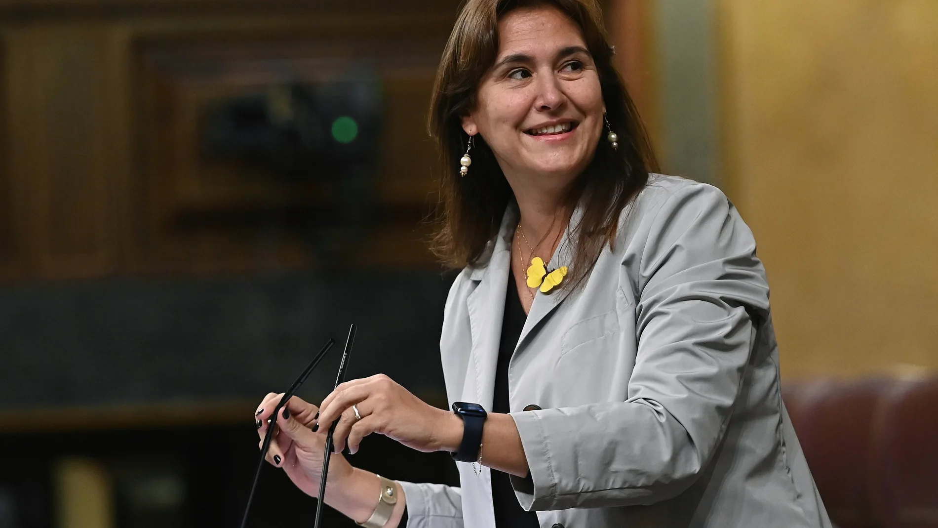 La diputada y portavoz de Junts per Catalunya en el Congreso, Laura Borras.