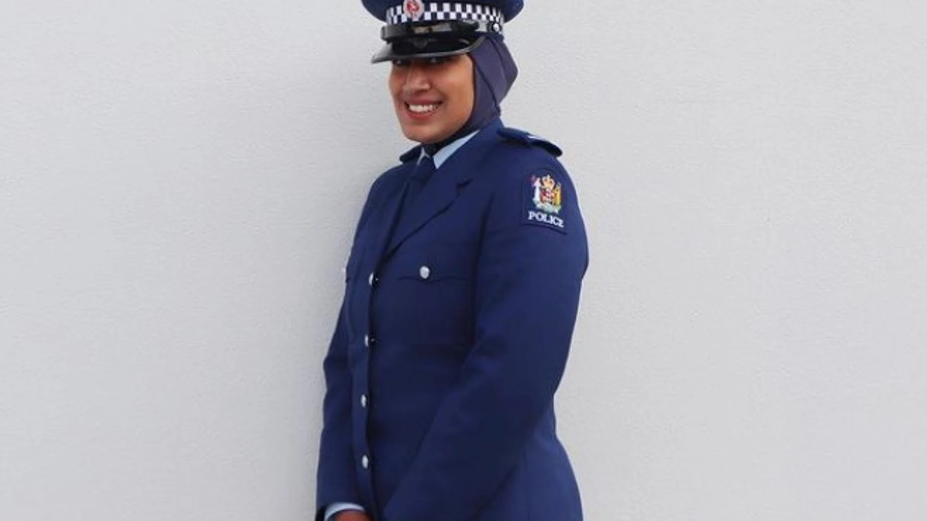 Imagen del uniforme policial con hiyab publicada en la cuenta de Instagram de la Policía de Nueva Zelanda