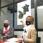 Los portavoces de Etxerat Urtzi Errazkin y Patricia VélezETXERAT19/11/2020