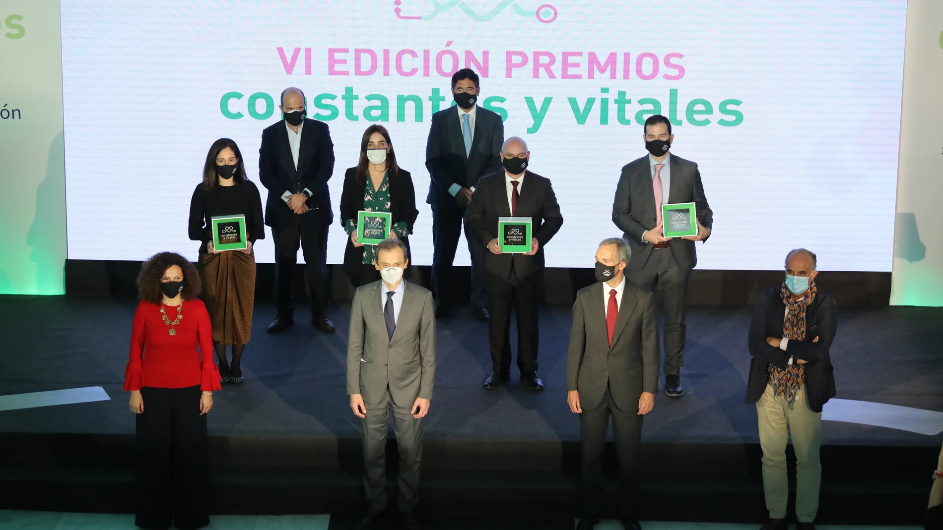 La entrega de los VI Premios Constantes y Vitales se celebró ayer en el Palacio de Neptuno de Madrid, en un acto presidido por el ministro Pedro Duque