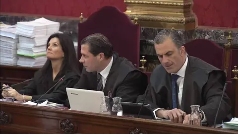 Ortega Smith durante el juicio del procés