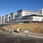 Obras del nuevo vial del Hospital de Salamanca