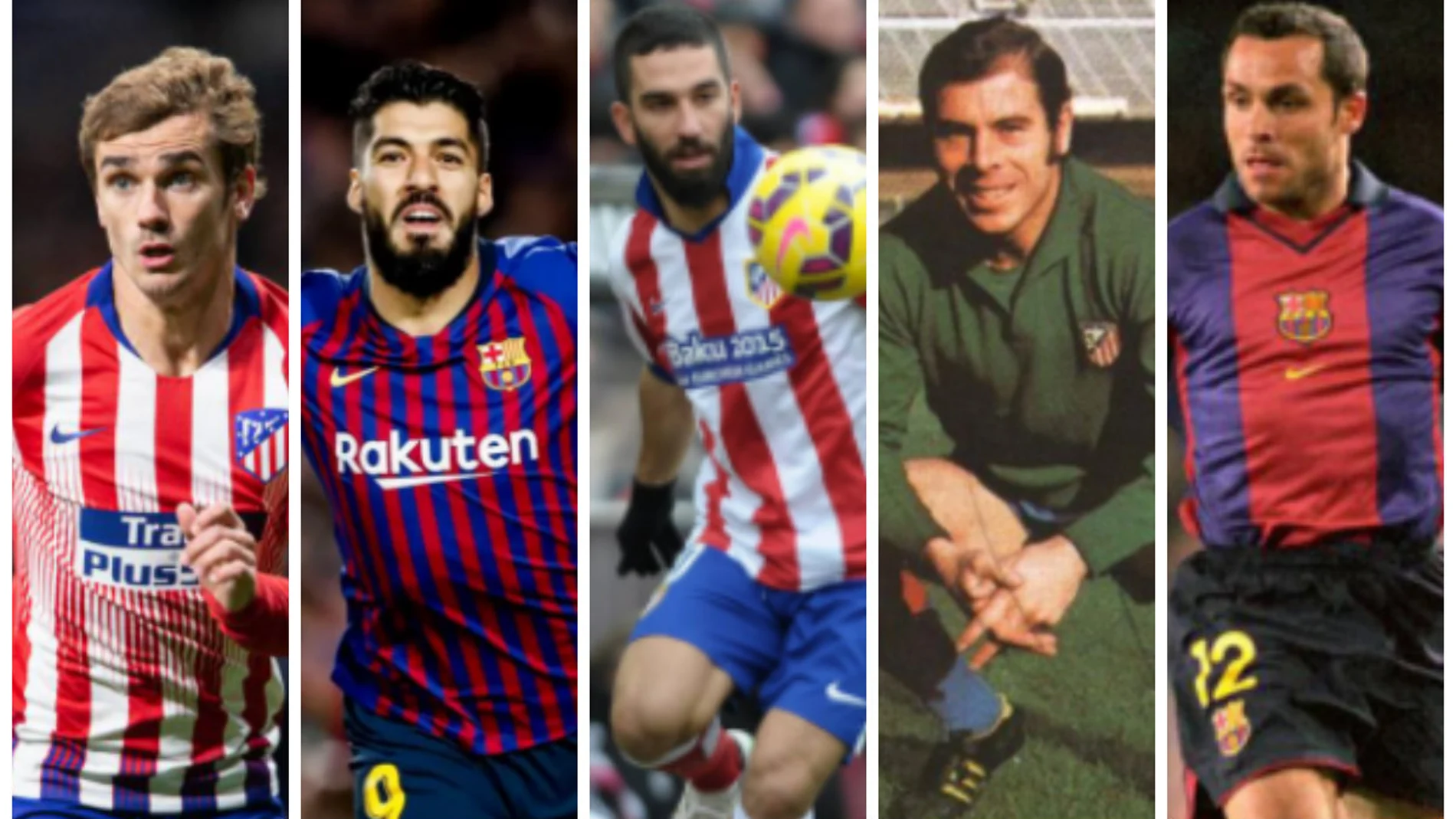 Jugadores que han pasado por Atlético y Barça