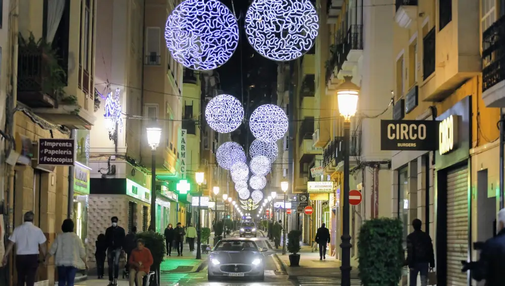 Encendido de las luces de Navidad en Alicante