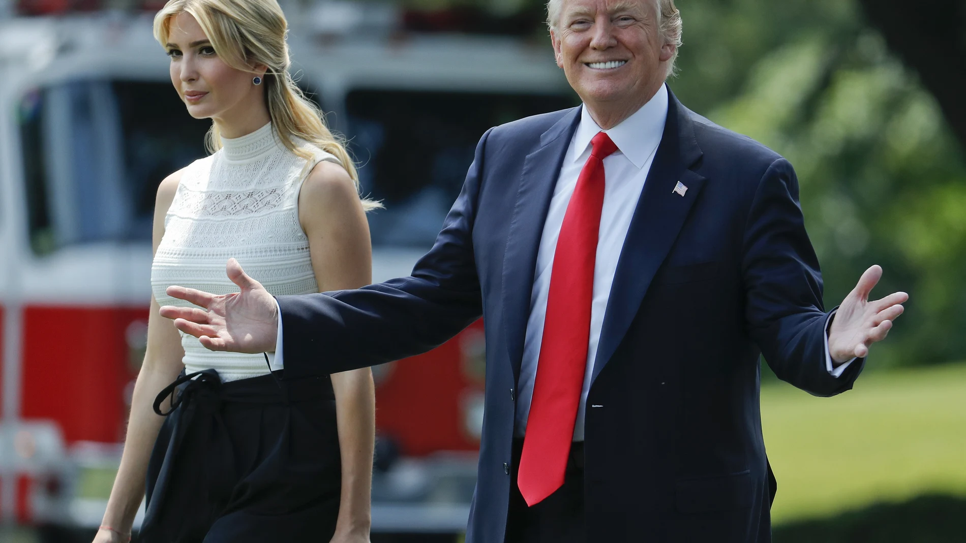 Donald Trump, con su hija Ivanka, en una foto de archivo